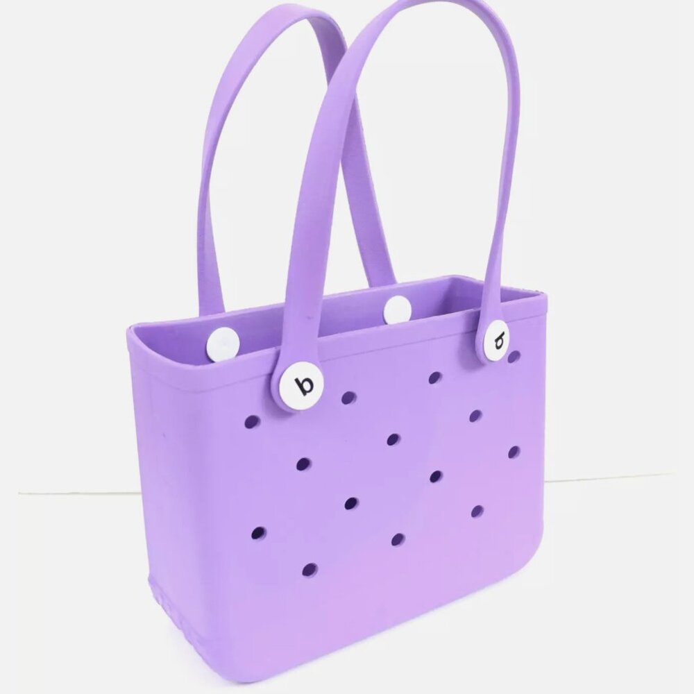 Baby ( Bogg style ) Bag in Bright Coral - 15" W x 13" H x 5.25" D - NEW